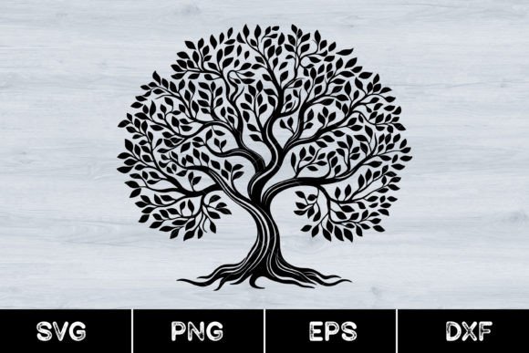 Download Oak Tree Silhouette, Tree Silhouette - Tree Collection