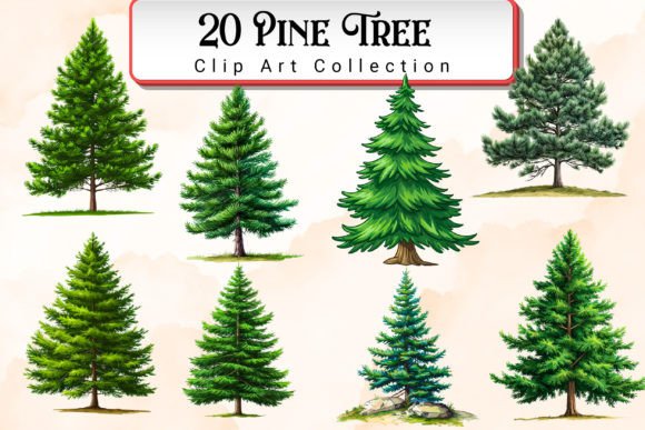 Download Pine Tree Clipart Bundle - Tree Collection