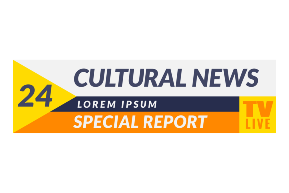 Download Cultural News Label. Live Tv Screen Bann - New Collection