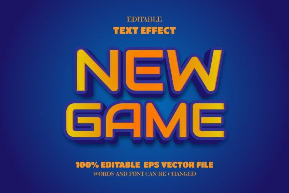 Download New Game Text, Editable Font Effect - New Collection