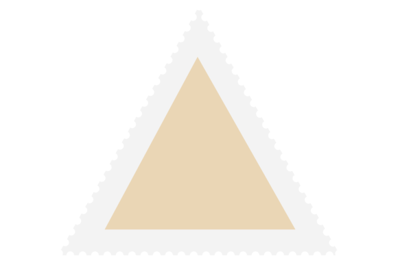 Download Post Mark Blank Triangle Mail Paper Mock - Triangle Collection