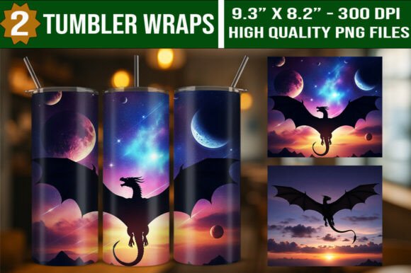 Download Fantasy Dragon 20oz Tumbler Wraps Bundle - Tumbler wraps Collection