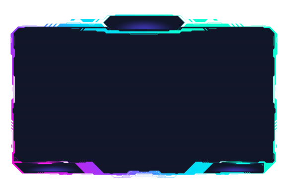 Download Tech Interface Screen Frame in Neon Cybe - Tech Collection