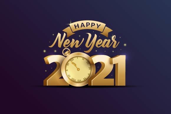Download Happy New Year 2021 Golden Shine - New Collection