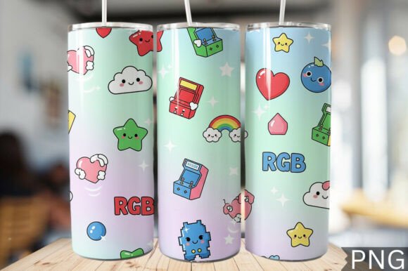 Download Gamer Girl Neon Tech Tumbler Wrap PNG - Tech Collection