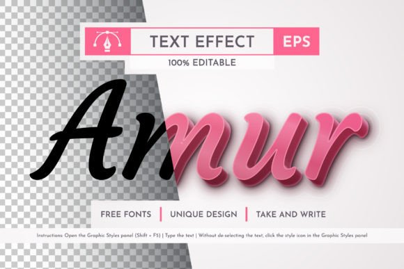 Download Amur Editable Text Effect, Graphic Style - Premium Resources