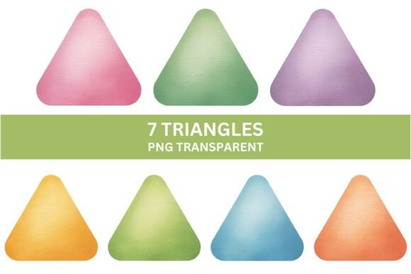 Download 7 Triangle Shape Clipart PNG Set - Triangle Collection