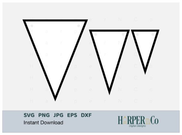 Download Triangle Banner SVG Bunting Flag Garland - Triangle Collection