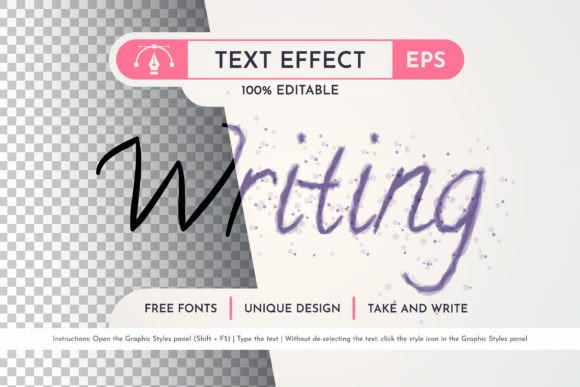Download Writing Text Effect, Graphic Style - Graphic style Collection