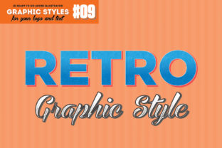 Download 10 Retro Graphic Style for Adobe Illustrator - Graphic style Collection