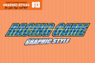 Download 10 Racing Graphic Style for Adobe Illustrator - Graphic style Collection