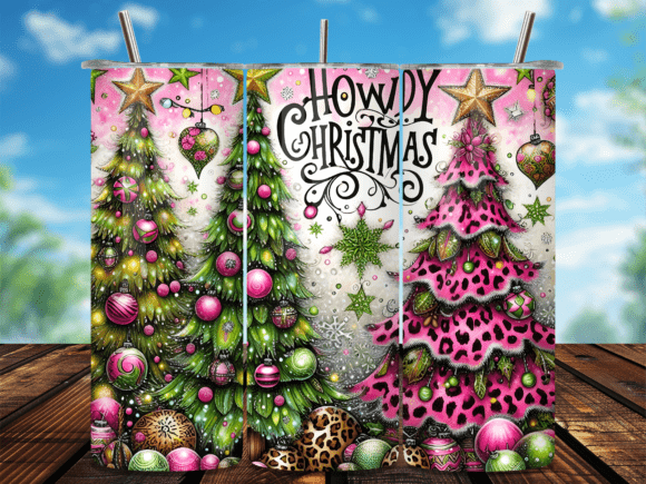Download Howdy Christmas Tree Leopard Tumbler PNG - Tree Collection