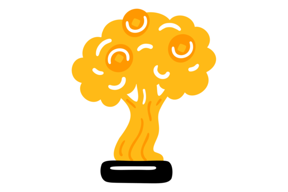Download Money Tree Color Icon. Wealth Symbol. Go - Tree Collection