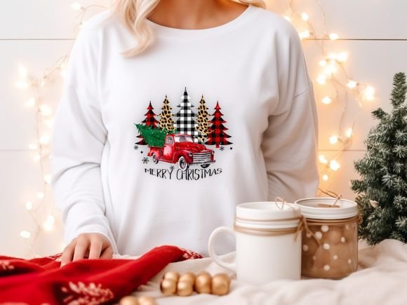 Download Truck and Trees Merry Christmas - Tree Collection