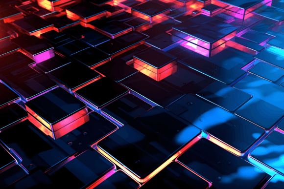 Download Gaming Desktop Background Neon Tech - Tech Collection