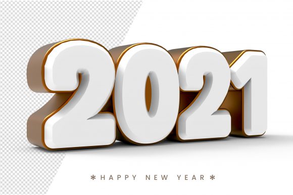 Download Happy New Year 2021 3d Text Isolated - New Collection