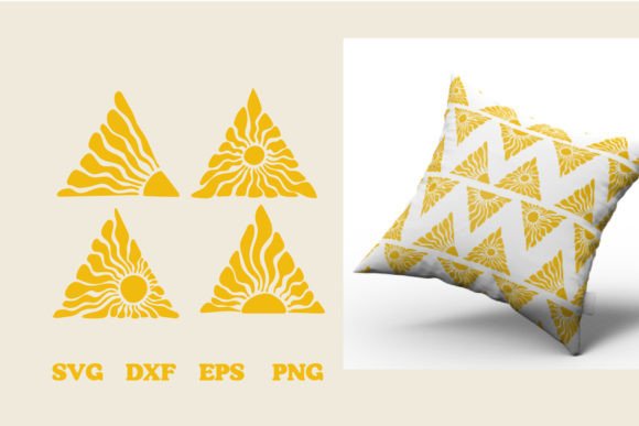 Download Groovy Sun Round Triangle Svg - Triangle Collection